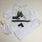 Jerry Beck White Ninja Avengers Series II Boys Halloween Costume Size M