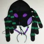 Toddler Girls Purple Spider Halloween Costume Size 2-4