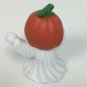 Vintage Ceramic Halloween Ghost Jack O'Lantern Head Figurine Figure Statue 4"