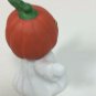 Vintage Ceramic Halloween Ghost Jack O'Lantern Head Figurine Figure Statue 4"