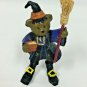 Halloween Teddy Bear Witch Resin Figure Figurine Broom Spells Book Decor 5"  A
