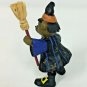 Halloween Teddy Bear Witch Resin Figure Figurine Broom Spells Book Decor 5"  A