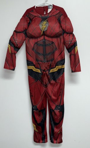Rubie&acirc;��s Justice League The Flash Boys Halloween Costume Size M Red Muscle Chest