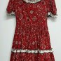 Custom Handmade Western Red Bandana Print Dress Cowgirl Halloween Costume M L