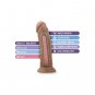 Blush Au Naturel 8" Dildo w/Suction Cup - Mocha