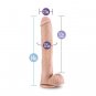 Blush Au Naturel Daddy 14" Sensa Feel Dual Density Dildo - Vanilla