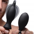 Master Series Dark Inflator Silicone Inflatable Anal Plug