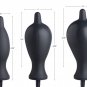 Master Series Dark Inflator Silicone Inflatable Anal Plug