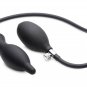 Master Series Dark Inflator Silicone Inflatable Anal Plug