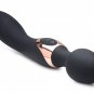 Wand Essentials 10X Dual Duchess 2-in-1 Silicone Massager - Black