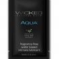 Wicked Sensual Care Aqua Waterbased Lubricant - .1 oz Fragrance Free 10-Pack