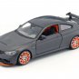 BMW M4 GTS Gray with Carbon Top and Orange Wheels 1/24 Diecast Model Car by Maisto
