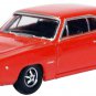 1968 Dodge Charger Bright Red with Black Stripes 1/87 (HO) Scale Diecast Model Car by Oxford Diecast