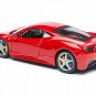 Ferrari 458 Italia Red 1/24 Diecast Model Car by Bburago