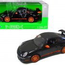 Porsche 911 (997) GT3 RS Black with Orange Accents 1/24-1/27 Diecast Model Car by Welly Porsche 911 (997) GT3 RS Black with Orange Accents 1/24-1/27 Diecast Model Car by Welly