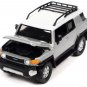 2007 Toyota FJ Cruiser Silver White Top Classic Gold 1/64 Diecast Johnny Lightning