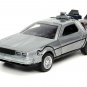 DeLorean DMC (Time Machine) Brushed Metal "Back to the Future Part I" (1985) Movie by Jada