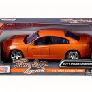 2011 Dodge Charger R/T Hemi Metallic Orange 1/24 Diecast Model Car by Motormax