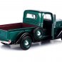 1937 Ford Pickup Truck Green and Black 1/24 Diecast Model Car by Motormax