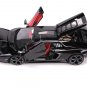 Lamborghini Countach LPI 800-4 Black 1/18 Maisto Diecast Car Red Interior