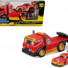 RWB Porsche 911 993 & Flatbed Truck #17 Red 1/64 Muscle Machines Diecast Set