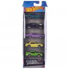 "Fast & Furious" 5 piece Set die Diecast Model Cars by Hot Wheels