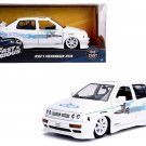 Jesse's Volkswagen Jetta White with Graphics "Fast & Furious" Movie 1/24 Diecast Model Car by Jada