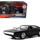 Dom's Dodge Charger R/T Matt Black "Fast & Furious" Movie 1/32 Diecast Model Car by Jada