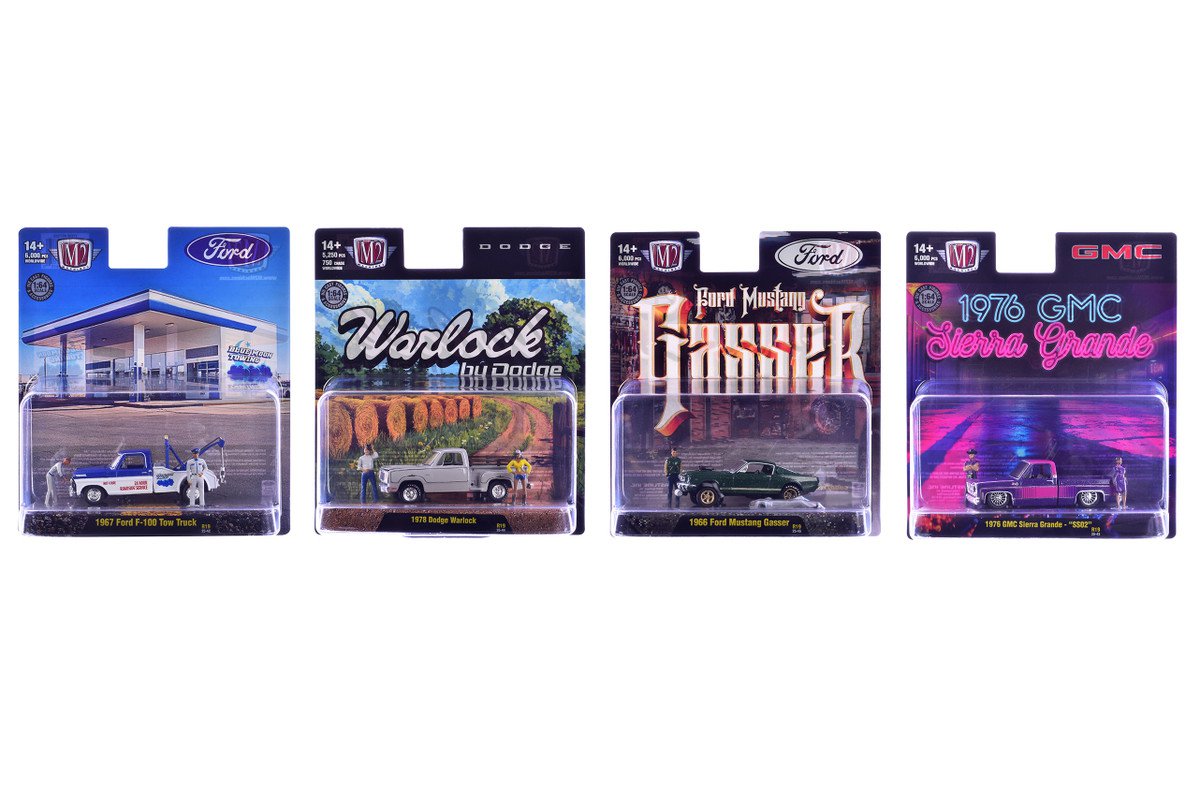M2 Machines Auto News Release 19 4 Car Set 1/64 Diecast Models