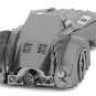 Model Kit 1989 Batmobile "Batman" (1989) Movie (Challenging Difficulty) Steel Model by Metal Earth
