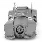Model Kit 1989 Batmobile "Batman" (1989) Movie (Challenging Difficulty) Steel Model by Metal Earth