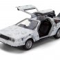 DMC DeLorean Time Machine Frost Version 1/32 Jada BTTF 40th Anniversary