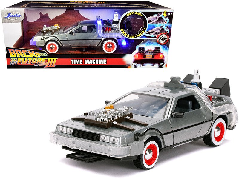 DeLorean Time Machine w/ Lights 1/24 Jada Back to the Future Part III