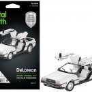 Model Kit DeLorean Brushed Metal (Moderate Difficulty) Steel Model by Metal Earth