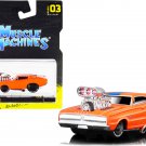 1966 Dodge Charger 426 C.I. Orange with Blue Stripe 1/64 Diecast Model Car by Muscle Machines 1966 Dodge Charger 426 C.I. Orange with Blue Stripe 1/64 Diecast Model Car by Muscle Machines