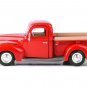 1940 Ford Pickup Truck Red 1/24 Diecast Model Car by Motormax
