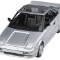1985 Toyota MR2 MK1 Super Silver Metallic with Sunroof 1/64 Diecast Model Car by Paragon Models