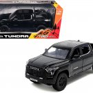 2023 Toyota Tundra TRD 4x4 Pickup Truck Black with Sunroof and Wheel Rack 1/24 Diecast Model Car 2023 Toyota Tundra TRD 4x4 Pickup Truck Black with Sunroof and Wheel Rack 1/24 Diecast Model Car