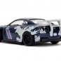 2009 Nissan GT-R R35 Ben Sopra Blue 1/32 Jada Godzilla Hollywood Rides