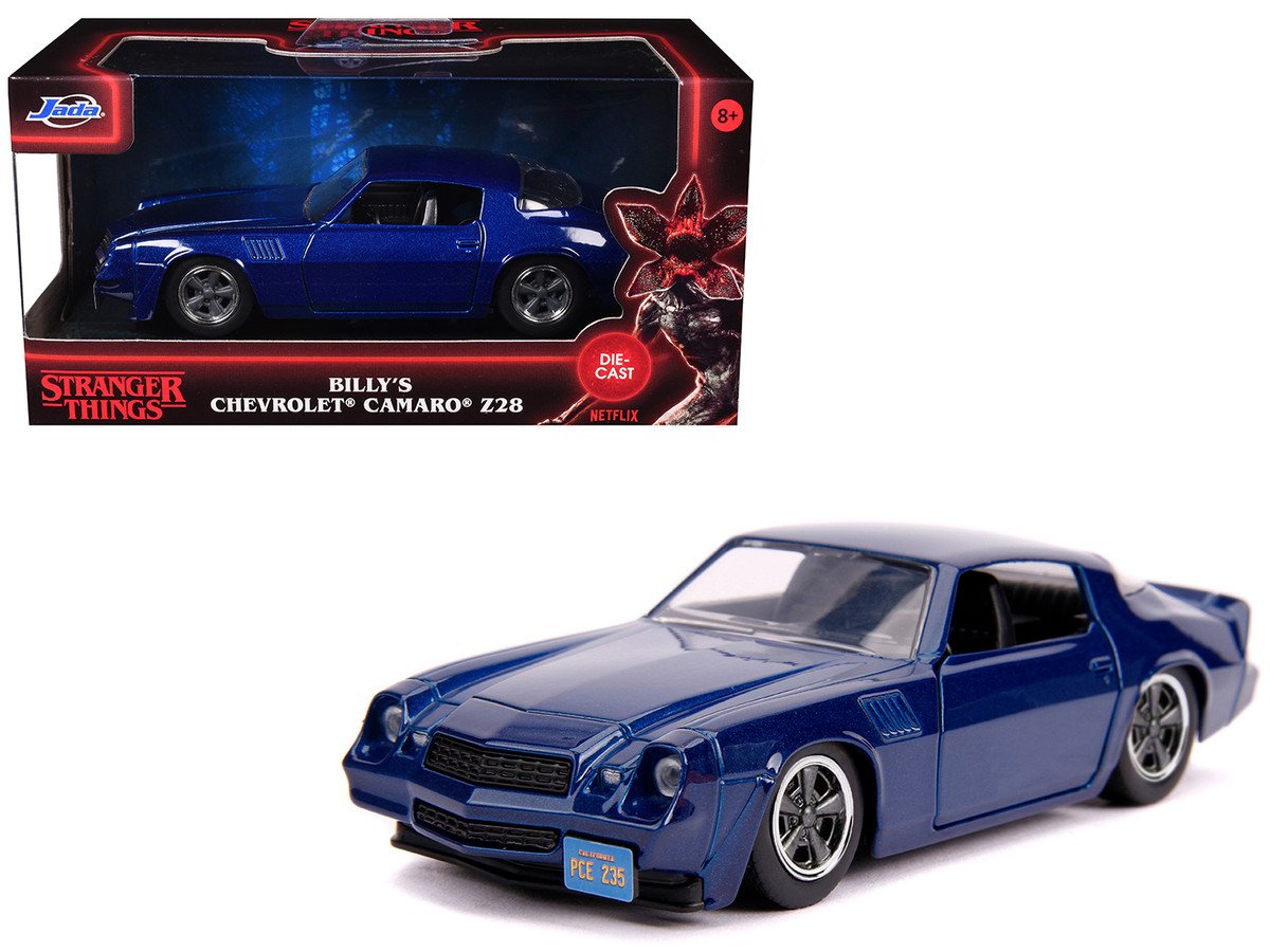 Billy Chevy Camaro Z28 Blue 1/32 Jada Stranger Things Hollywood Rides