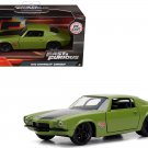 Dom 1973 Chevy Camaro F-Bomb Green 1/32 Jada Fast & Furious Diecast