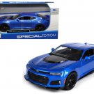 2017 Chevrolet Camaro ZL1 Blue Metallic 1/24 Diecast Model Car by Maisto