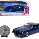 Billy Chevy Camaro Z28 Blue w/ Coin 1/24 Jada Stranger Things Diecast