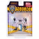Police Line 2 6pc Police Figure Set 1/64 American Diorama Models