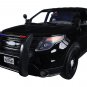 2015 Ford Police Interceptor Utility Special Service Plain Black 1/18 Diecast Model Car by Motormax