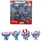 Set of 4 Diecast Figures "Disney's Stitch Christmas Edition" "Metalfigs" Series by Jada