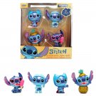 Set of 4 Diecast Figures "Disney's Stitch" Wave #3 "Metalfigs" Series Diecast Models by Jada