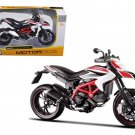 2013 Ducati Hypermotard SP White Red Black 1/12 Maisto Motorcycle Model
