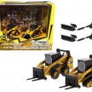 CAT 272D2 & 297D2 Loader Set w/ Accessories 1/64 Diecast Masters