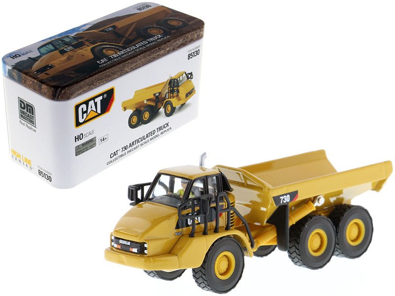 CAT Caterpillar 730 Dump Truck w/ Operator 1/87 Diecast Masters High Line